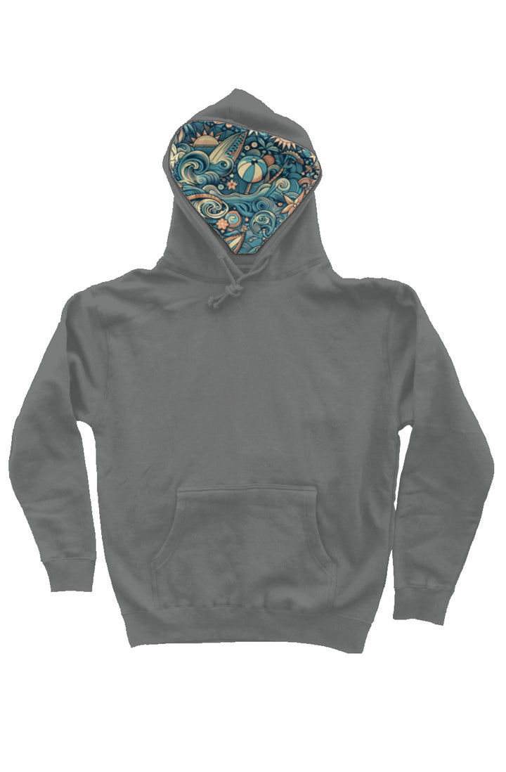 RC Beachball Hood Print independent heavyweight pullover hoodie