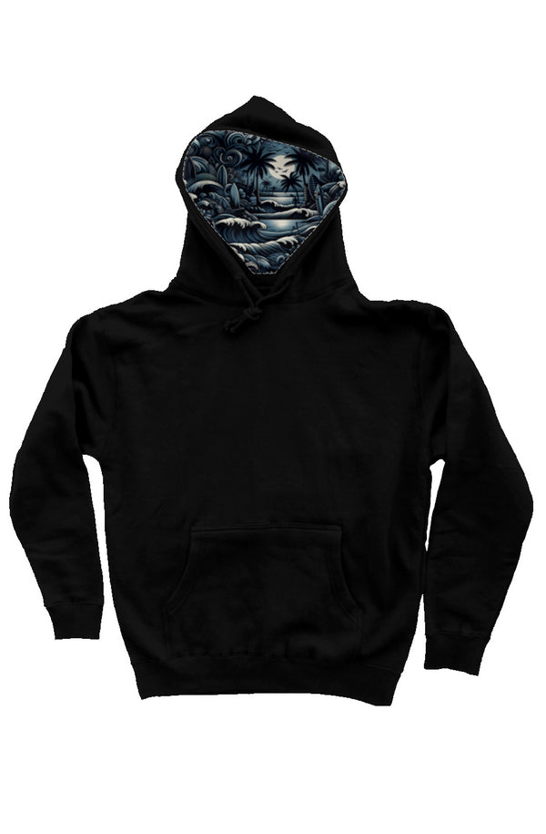 Midnight Surf Printed Hood independent pullover hoody